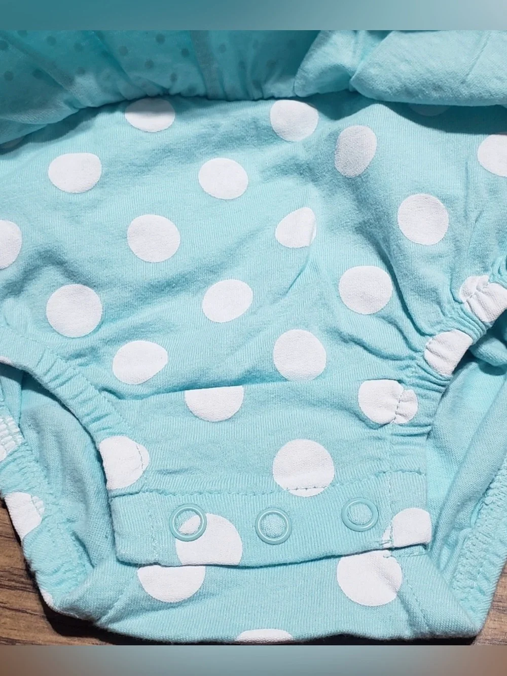 (0030) *TWINS* Girls: 6M Carters Polka Dot Sleeveless Onesies- K2